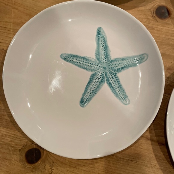 Sigrid Olsen Melamine Dinner Plates Set of 6 Sea Life Beach Coastal Ocean 11” - Picture 8 of 9